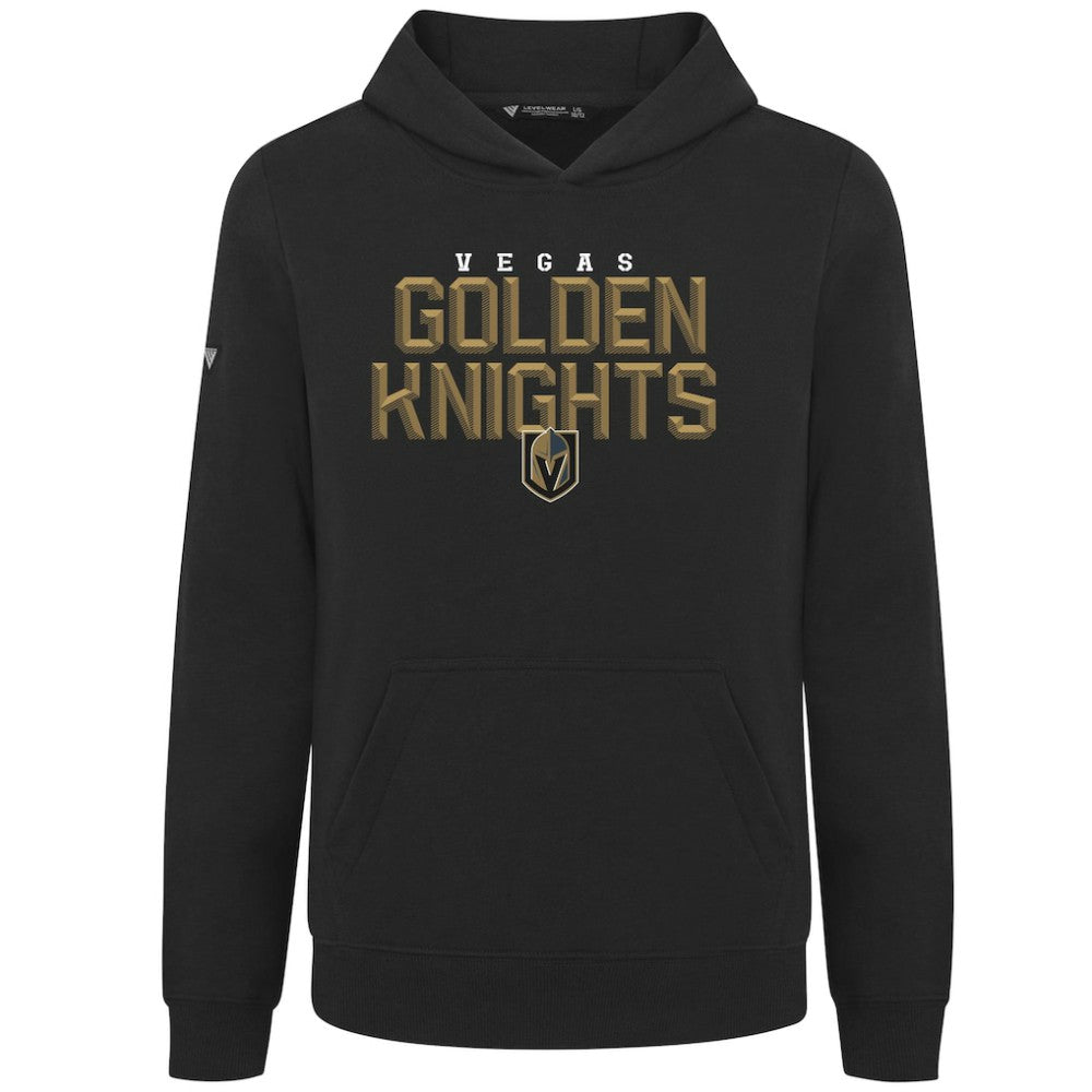 Vegas Golden Knights Levelwear Youth Podium Carve Pullover Hoodie - Black - NHL 203146510