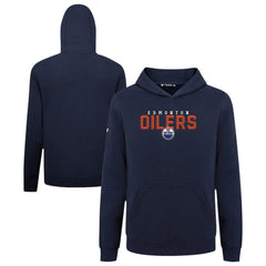 Edmonton Oilers Levelwear Youth Podium Carve Pullover Hoodie - Navy - NHL 203146511