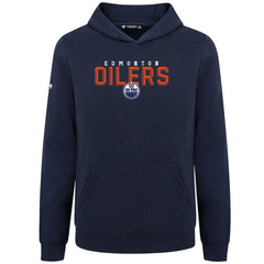 Edmonton Oilers Levelwear Youth Podium Carve Pullover Hoodie - Navy - NHL 203146511
