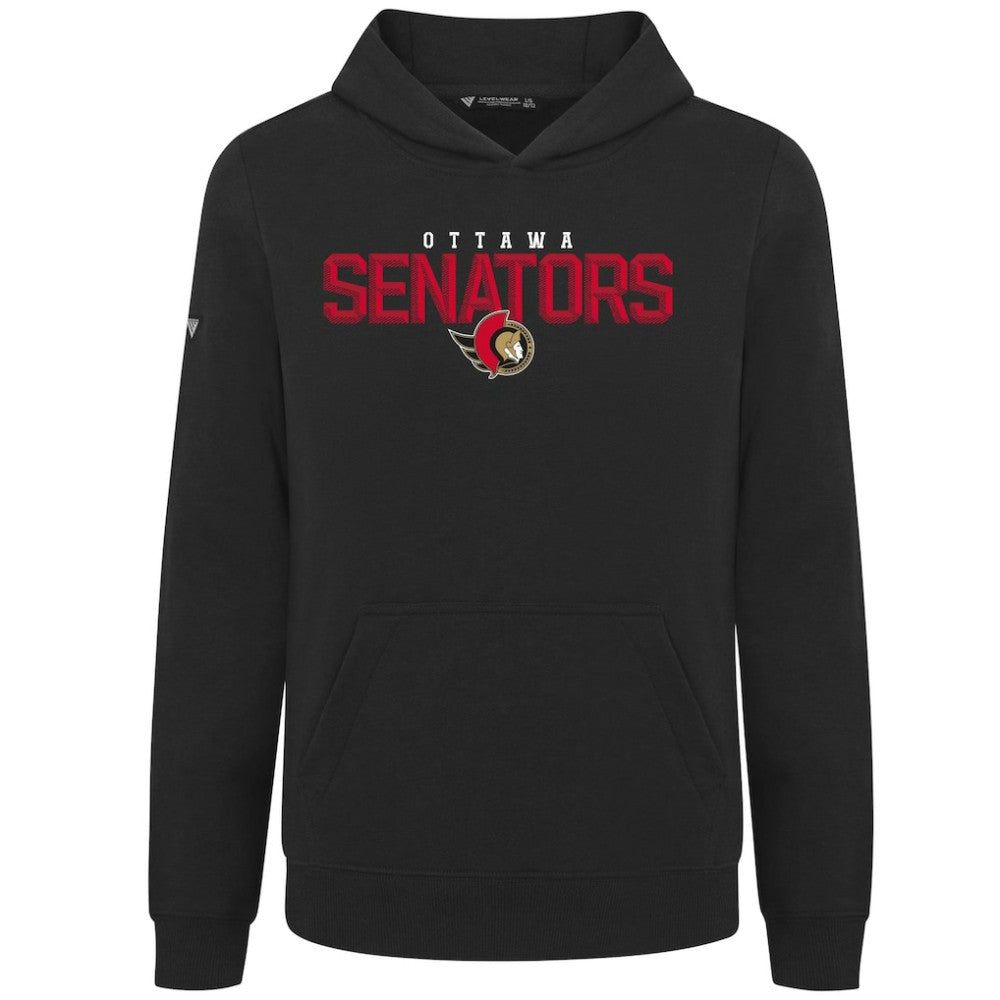 Ottawa Senators Levelwear Youth Podium Carve Pullover Hoodie - Black - NHL 203146513