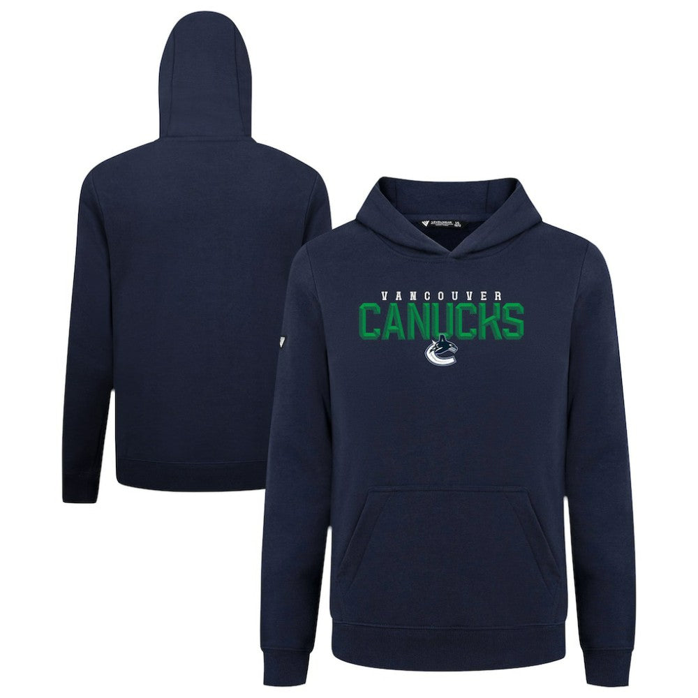 Vancouver Canucks Levelwear Youth Podium Carve Pullover Hoodie - Navy - NHL 203146515