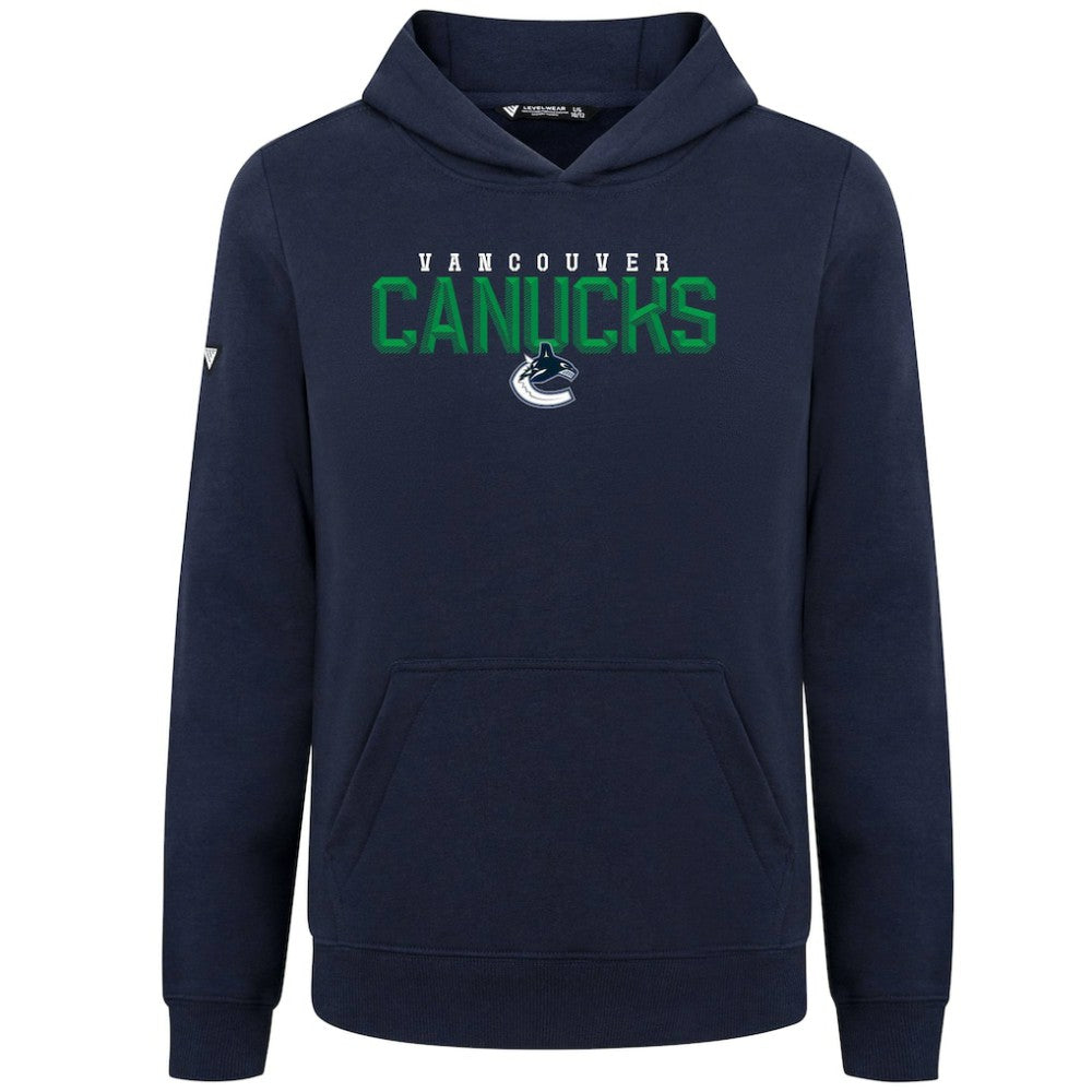 Vancouver Canucks Levelwear Youth Podium Carve Pullover Hoodie - Navy - NHL 203146515