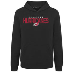 Carolina Hurricanes Levelwear Youth Podium Carve Pullover Hoodie - Black - NHL 203146516