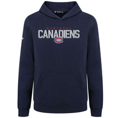 Montreal Canadiens Levelwear Youth Podium Carve Pullover Hoodie - Navy - NHL 203146517