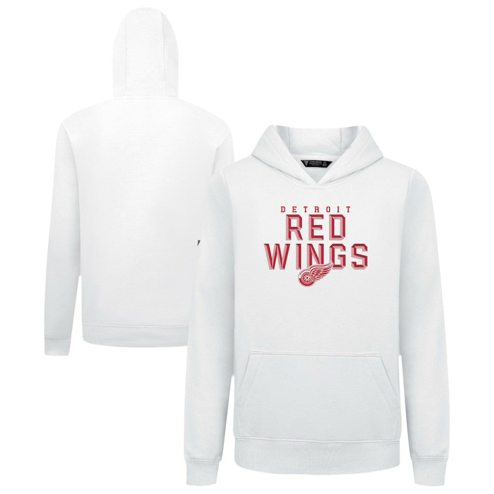 Detroit Red Wings Levelwear Youth Podium Carve Pullover Hoodie - White - NHL 203146520