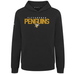 Pittsburgh Penguins Levelwear Youth Podium Carve Pullover Hoodie - Black - NHL 203146521