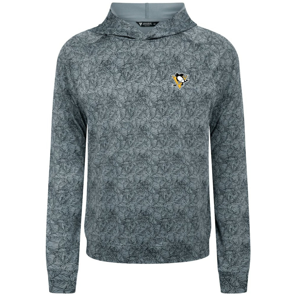Pittsburgh Penguins Levelwear Albatross Raglan Pullover Hoodie - Gray - NHL 203146588