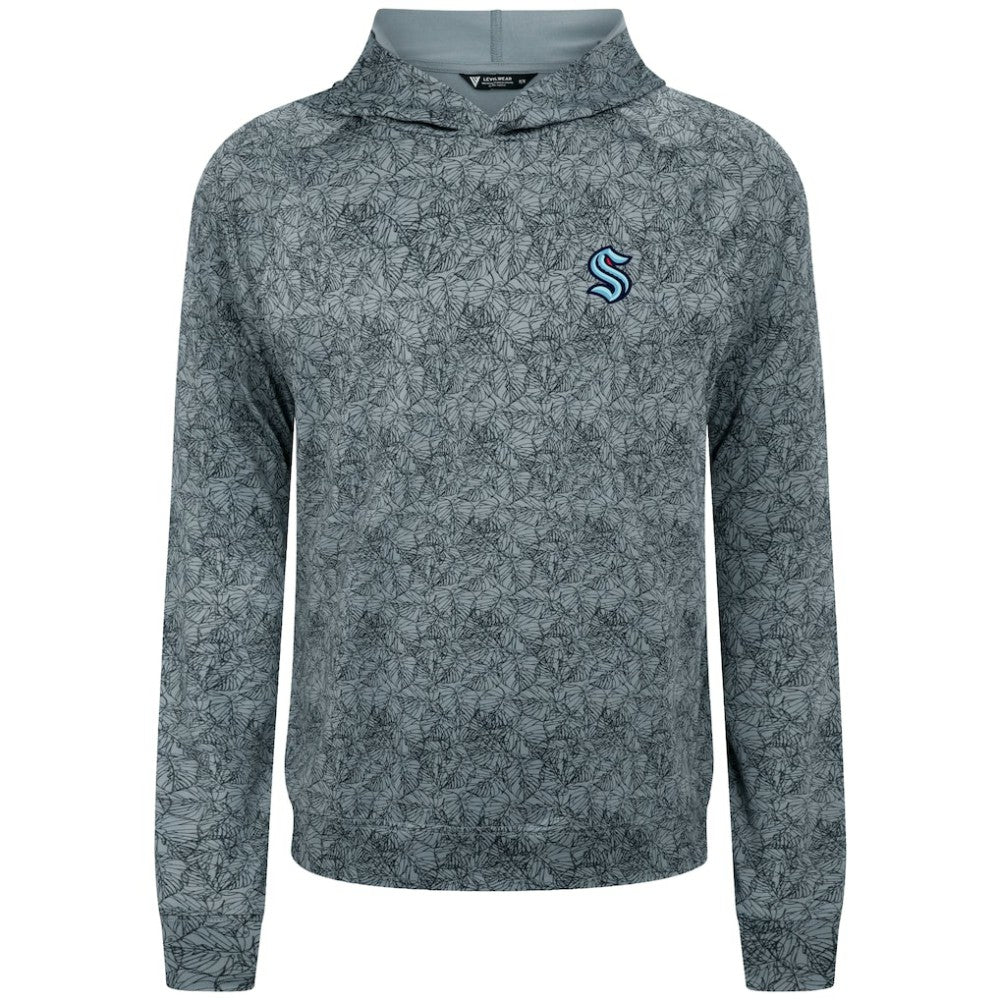 Seattle Kraken Levelwear Albatross Raglan Pullover Hoodie - Gray - NHL 203146589