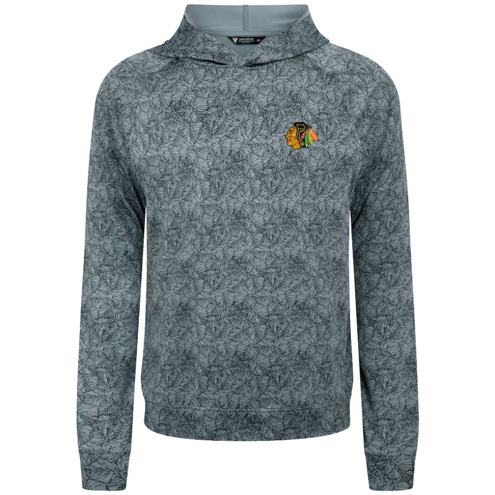 Chicago Blackhawks Levelwear Albatross Raglan Pullover Hoodie - Gray - NHL 203146593