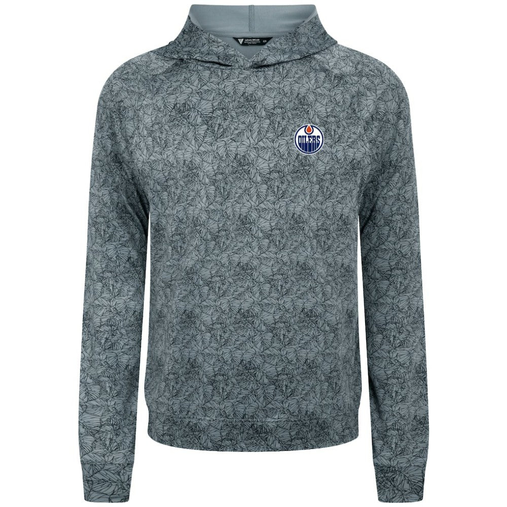 Edmonton Oilers Levelwear Albatross Raglan Pullover Hoodie - Gray - NHL 203146599