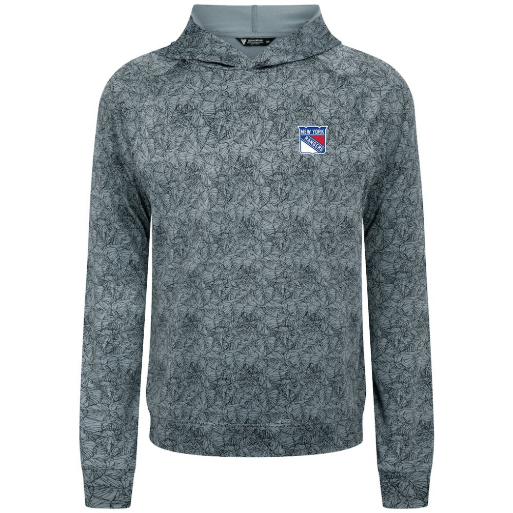 New York Rangers Levelwear Albatross Raglan Pullover Hoodie - Gray - NHL 203146602