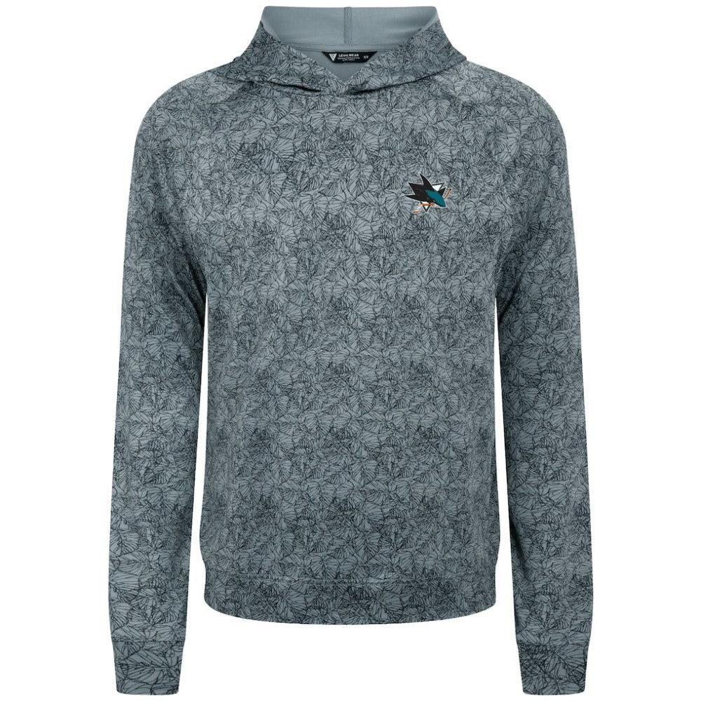 San Jose Sharks Levelwear Albatross Raglan Pullover Hoodie - Gray - NHL 203146608