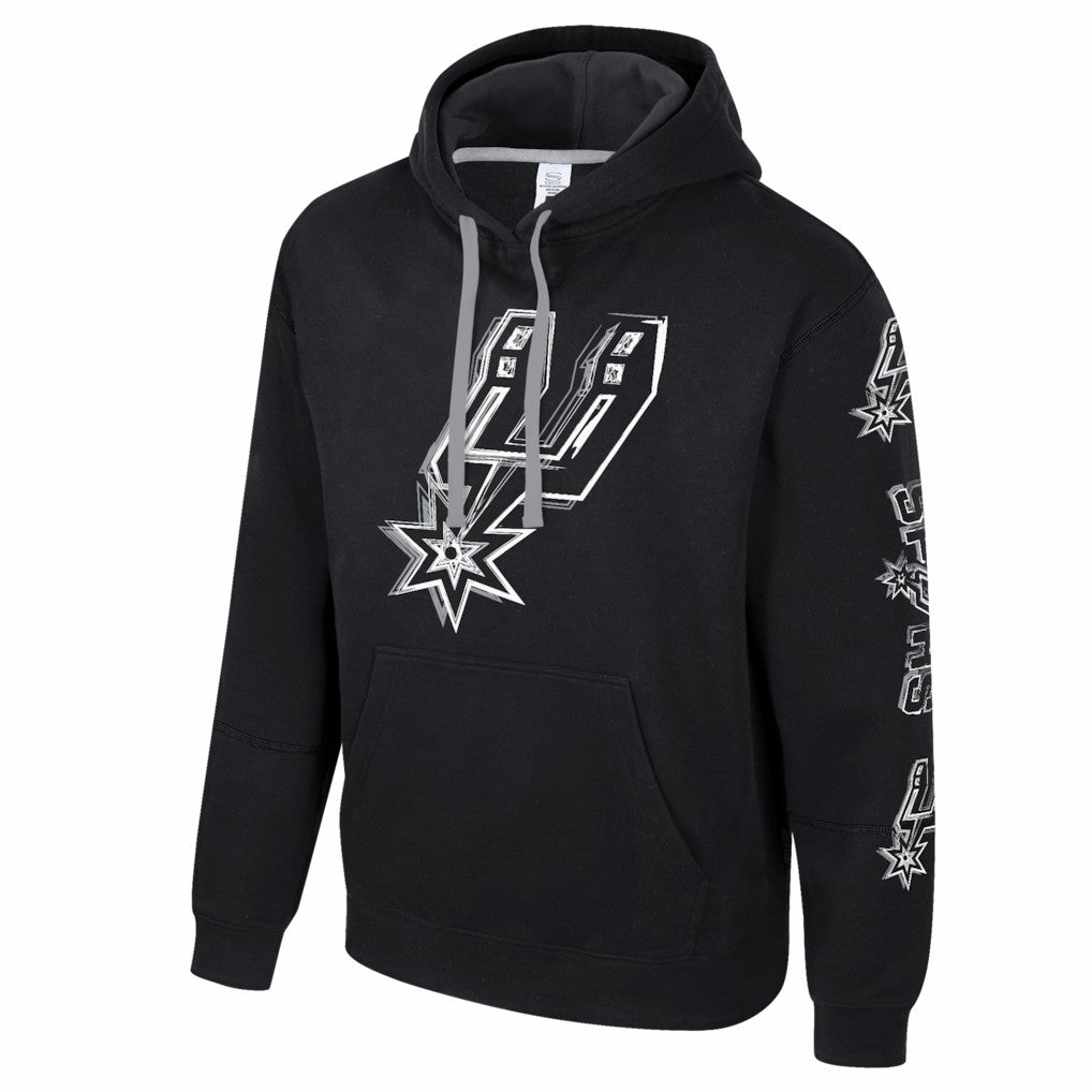 San Antonio Spurs Stadium Essentials Unisex Elementized Pullover Hoodie Black