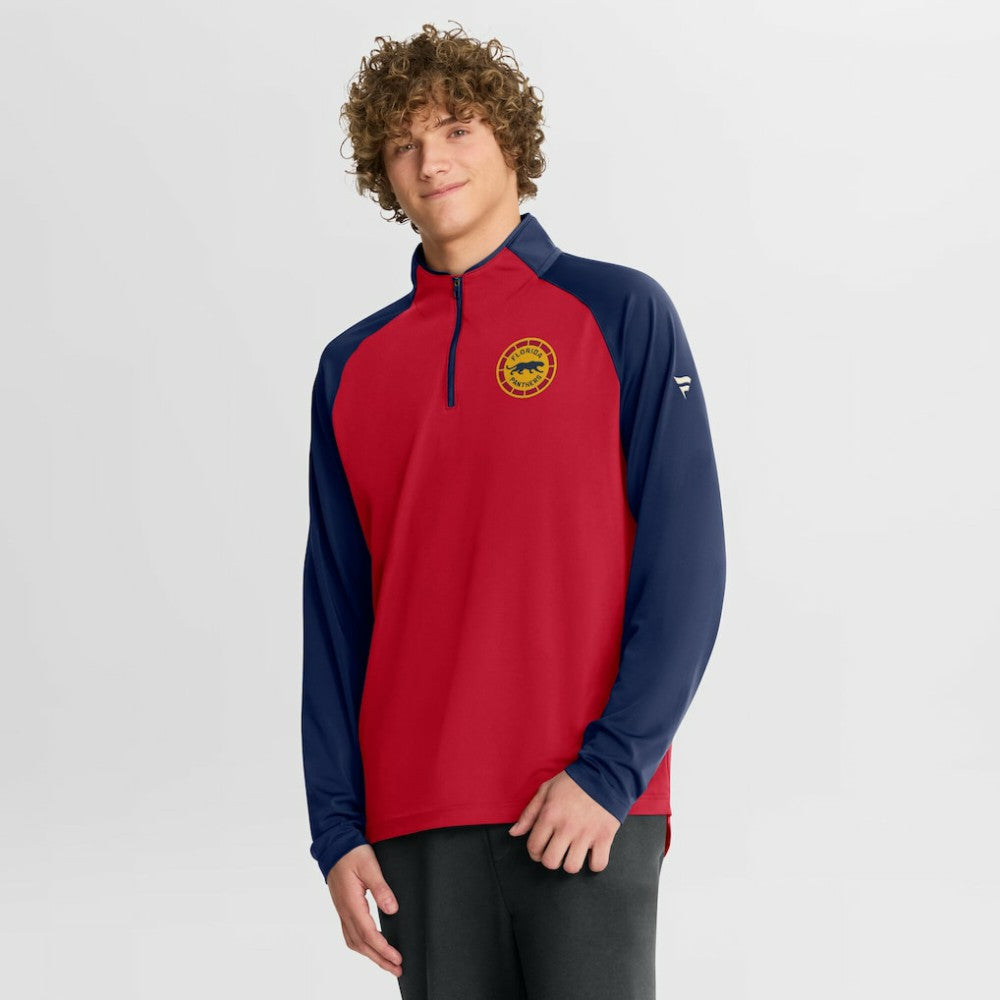Florida Panthers Fanatics 2026 NHL Winter Classic Authentic Pro Quarter-Zip - Bright Cardinal - NHL 203148086