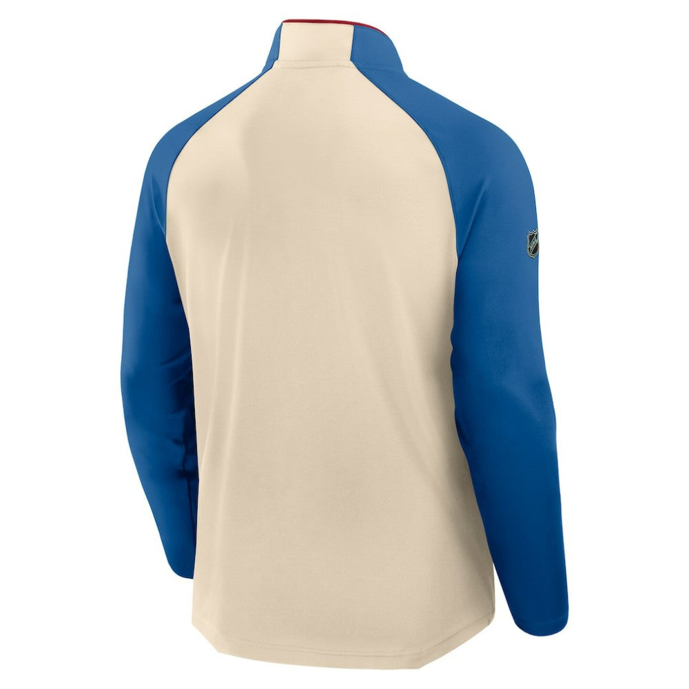 New York Rangers Fanatics 2026 NHL Winter Classic Authentic Pro Quarter-Zip - Natural - NHL 203148087