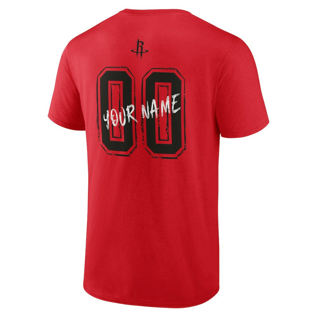 Houston Rockets Hustle Custom T-Shirt Red