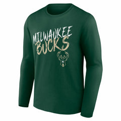 Milwaukee Bucks Hustle Custom Long Sleeve T-Shirt Hunter Green