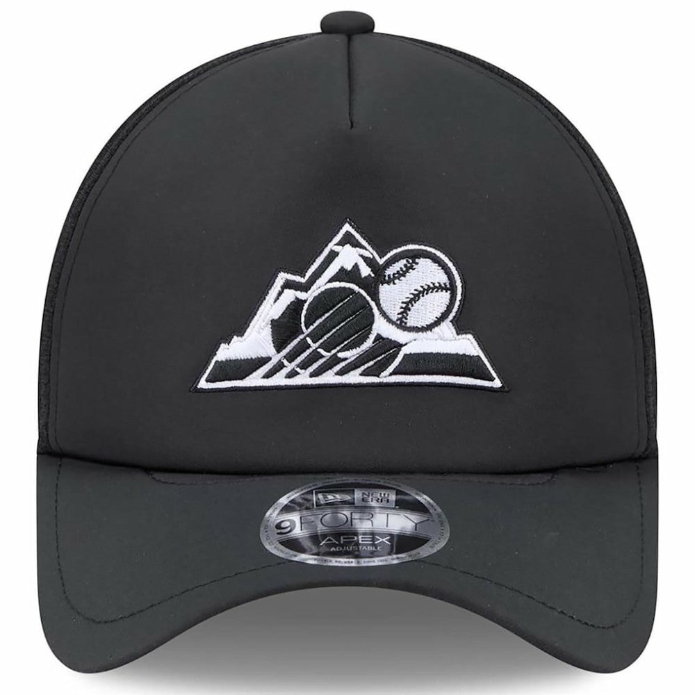 Colorado Rockies New Era 2026 Batting Practice Alternate Apex 9FORTY Adjustable Hat - Black - New Era Sale