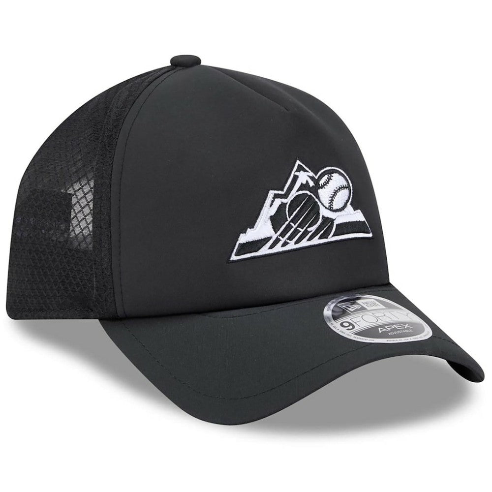 Colorado Rockies New Era 2026 Batting Practice Alternate Apex 9FORTY Adjustable Hat - Black - New Era Sale