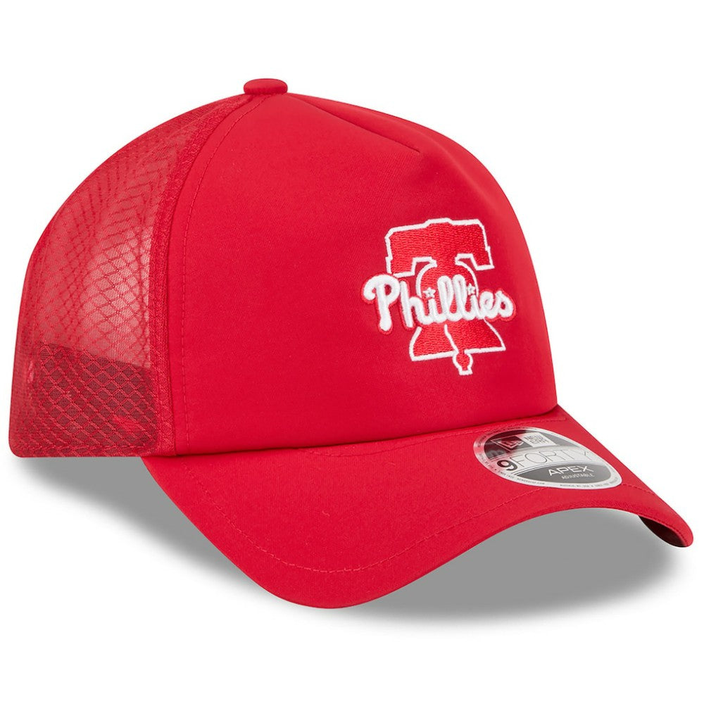 Philadelphia Phillies New Era 2026 Batting Practice Alternate Apex 9FORTY Adjustable Hat - Red - New Era on Sale