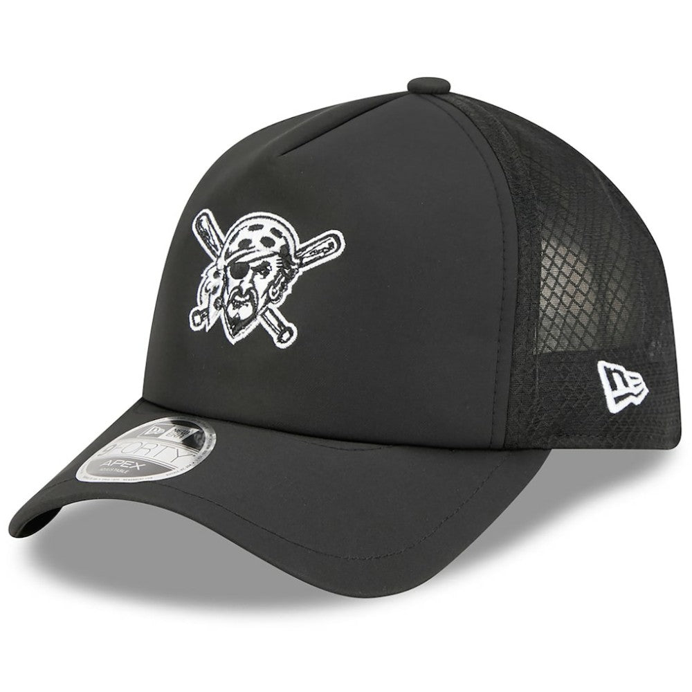 Pittsburgh Pirates New Era 2026 Batting Practice Alternate Apex 9FORTY Adjustable Hat - Black - New Era Online