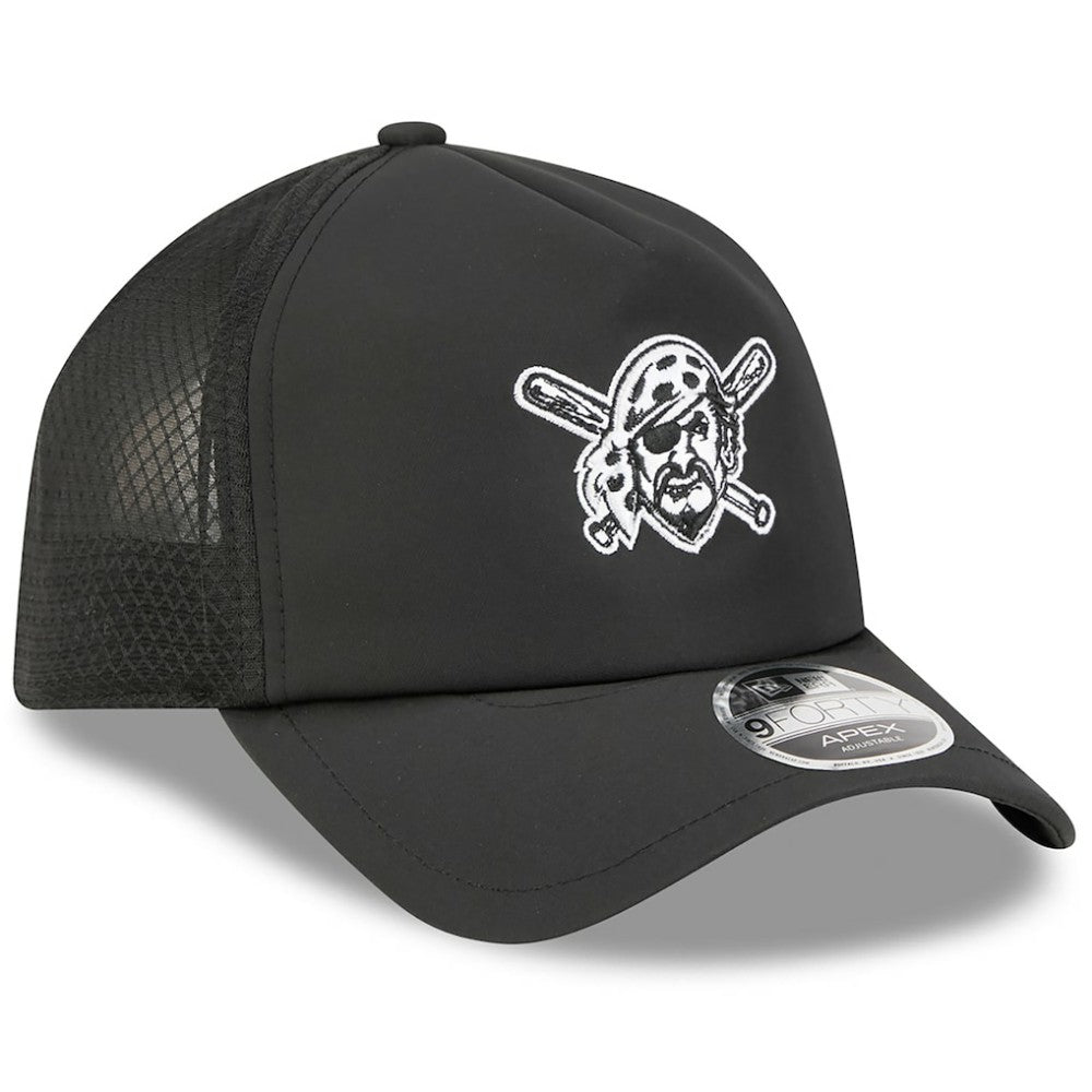 Pittsburgh Pirates New Era 2026 Batting Practice Alternate Apex 9FORTY Adjustable Hat - Black - New Era Online