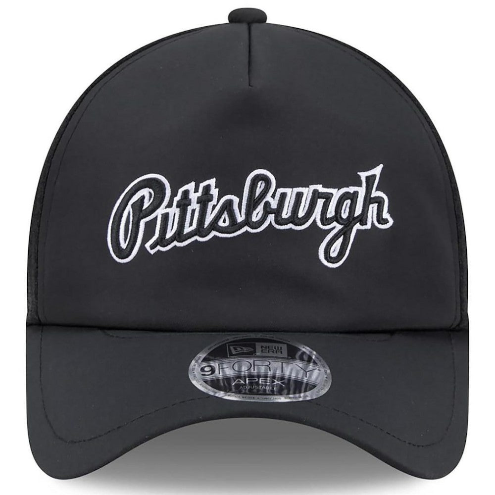 Pittsburgh Pirates New Era 2026 Batting Practice Alternate Apex 9FORTY Adjustable Hat - Black - New Era Online