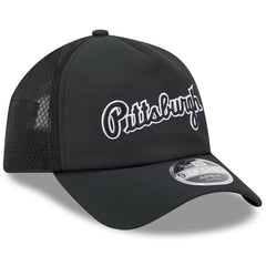 Pittsburgh Pirates New Era 2026 Batting Practice Alternate Apex 9FORTY Adjustable Hat - Black - New Era Online