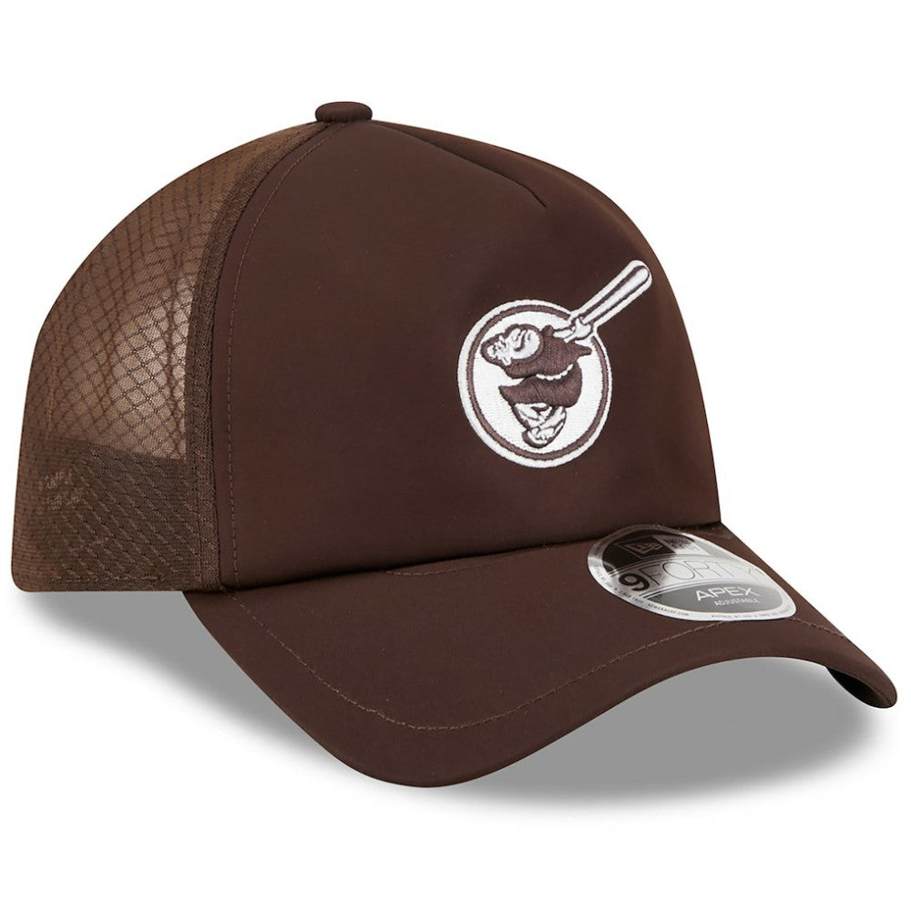 San Diego Padres New Era 2026 Batting Practice Alternate Apex 9FORTY Adjustable Hat - Brown - New Era Discount