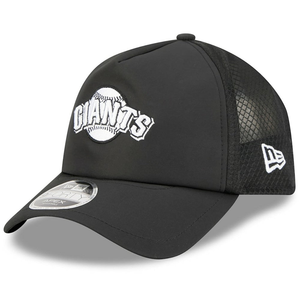 San Francisco Giants New Era 2026 Batting Practice Alternate Apex 9FORTY Adjustable Hat - Black - New Era Lifestyle