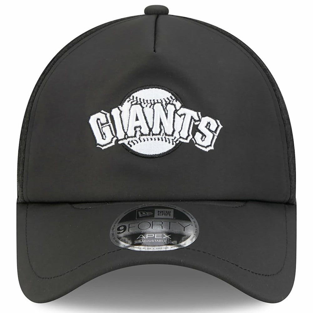 San Francisco Giants New Era 2026 Batting Practice Alternate Apex 9FORTY Adjustable Hat - Black - New Era Lifestyle