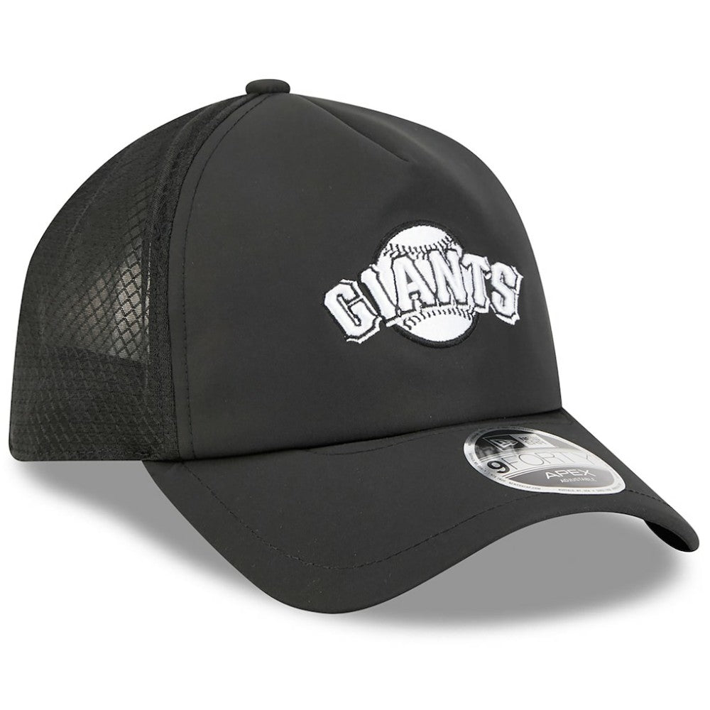 San Francisco Giants New Era 2026 Batting Practice Alternate Apex 9FORTY Adjustable Hat - Black - New Era Lifestyle