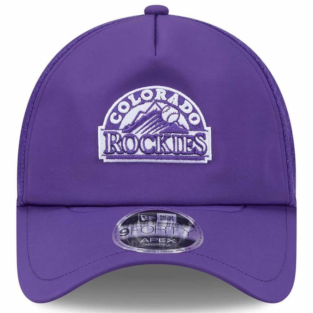 Colorado Rockies New Era 2026 Batting Practice Alternate Apex 9FORTY Adjustable Hat - Purple - New Era on Sale