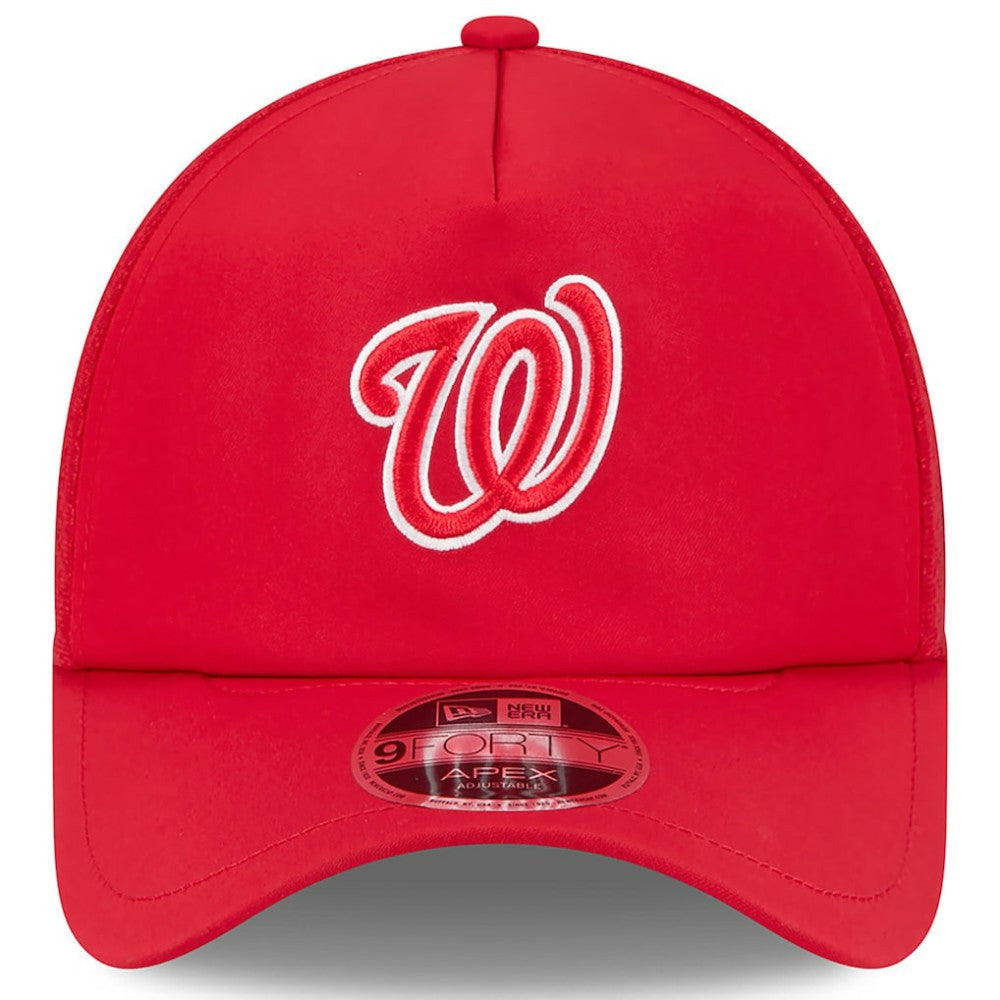 Washington Nationals New Era 2026 Batting Practice Alternate Apex 9FORTY Adjustable Hat - Red - New Era Online