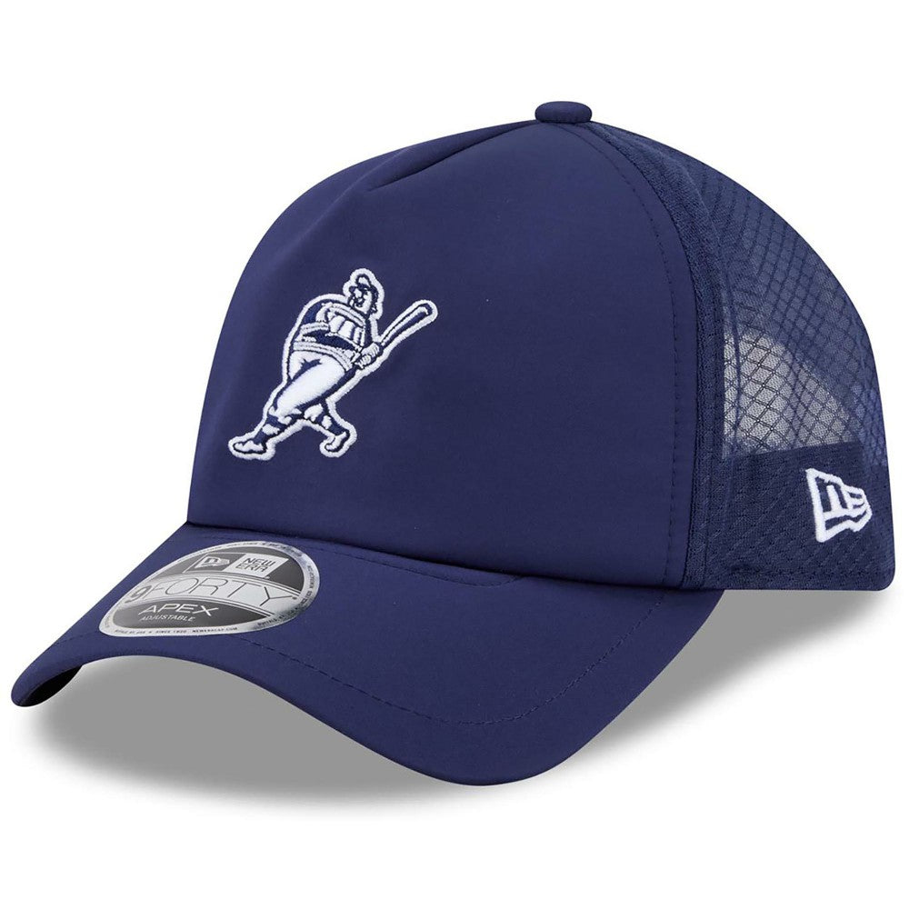 Milwaukee Brewers New Era 2026 Batting Practice Alternate Apex 9FORTY Adjustable Hat - Navy - New Era Discount