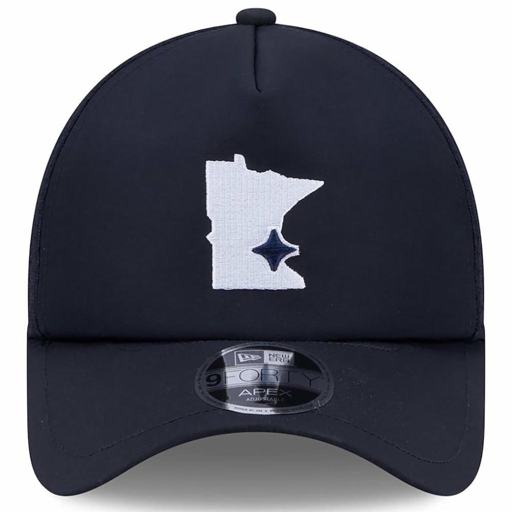 Minnesota Twins New Era 2026 Batting Practice Alternate Apex 9FORTY Adjustable Hat - Navy - New Era Discount
