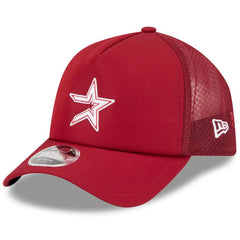 Houston Astros New Era 2026 Batting Practice Alternate Apex 9FORTY Adjustable Hat - Red - New Era Lifestyle