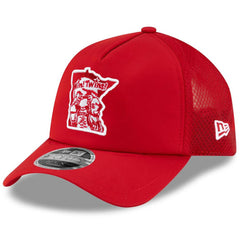 Minnesota Twins New Era 2026 Batting Practice Alternate Apex 9FORTY Adjustable Hat - Red - New Era Lifestyle