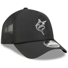 Miami Marlins New Era 2026 Batting Practice Alternate Apex 9FORTY Adjustable Hat - Black - New Era Online
