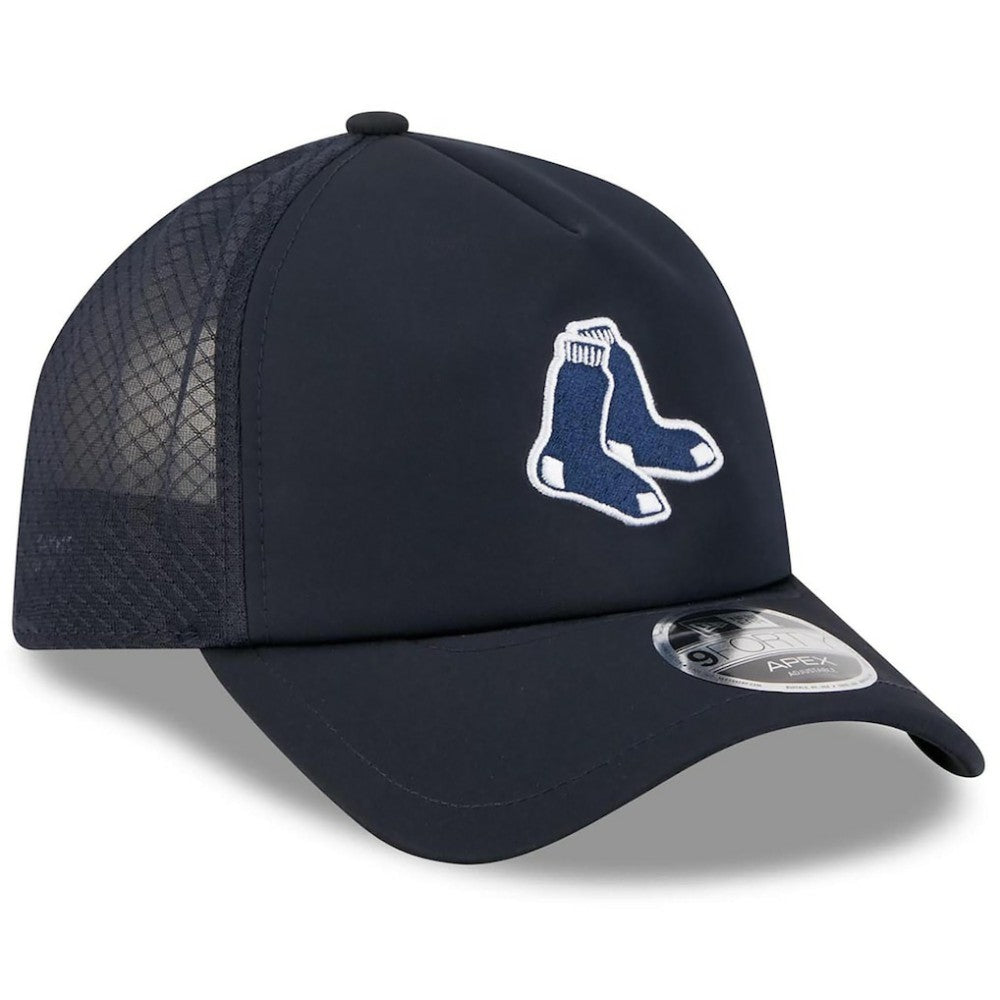 Boston Red Sox New Era 2026 Batting Practice Alternate Apex 9FORTY Adjustable Hat - Navy - New Era Sale