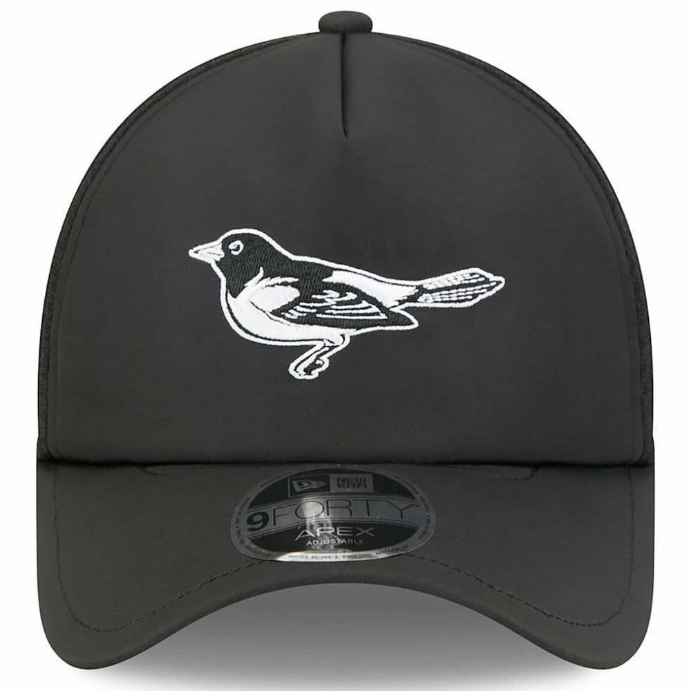 Baltimore Orioles New Era 2026 Batting Practice Alternate Apex 9FORTY Adjustable Hat - Black - New Era Online