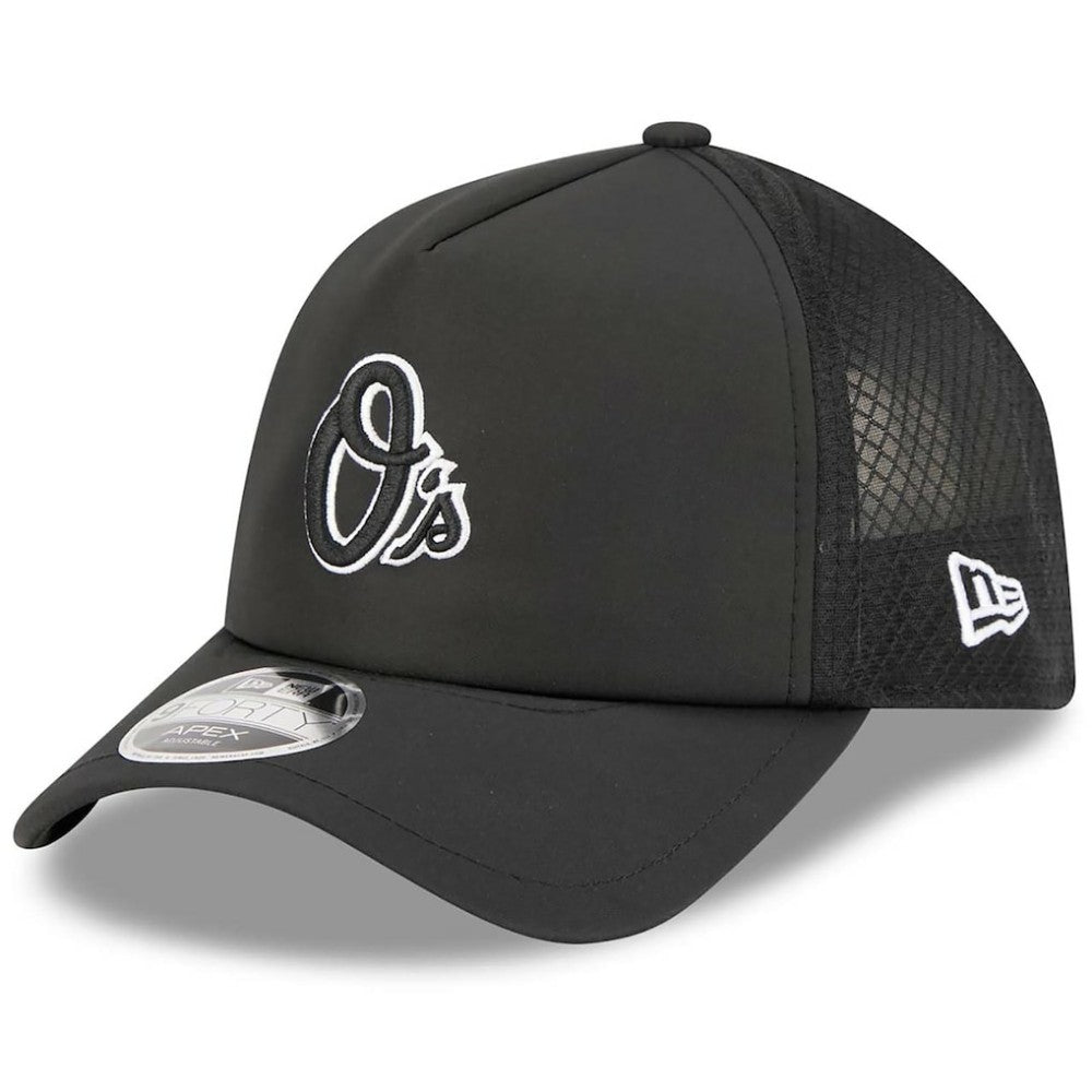 Baltimore Orioles New Era 2026 Batting Practice Alternate Apex 9FORTY Adjustable Hat - Black - New Era Discount