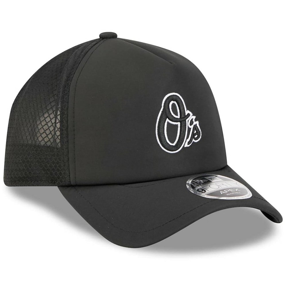 Baltimore Orioles New Era 2026 Batting Practice Alternate Apex 9FORTY Adjustable Hat - Black - New Era Discount