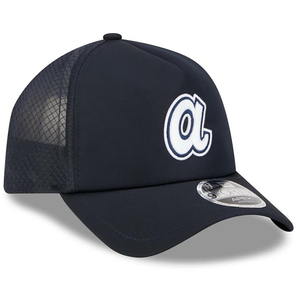 Atlanta Braves New Era 2026 Batting Practice Alternate Apex 9FORTY Adjustable Hat - Navy - New Era Sale