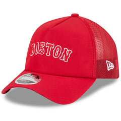 Boston Red Sox New Era 2026 Batting Practice Alternate Apex 9FORTY Adjustable Hat - Red - New Era Lifestyle