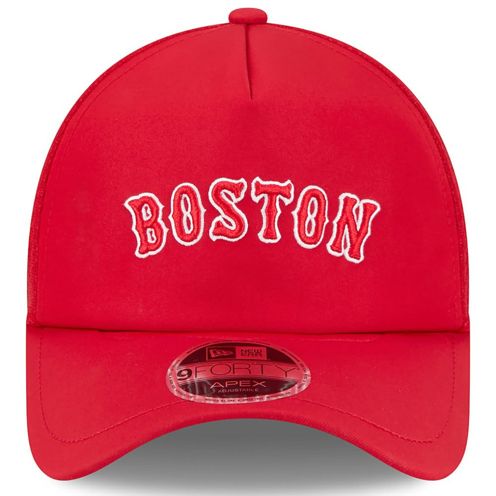 Boston Red Sox New Era 2026 Batting Practice Alternate Apex 9FORTY Adjustable Hat - Red - New Era Lifestyle