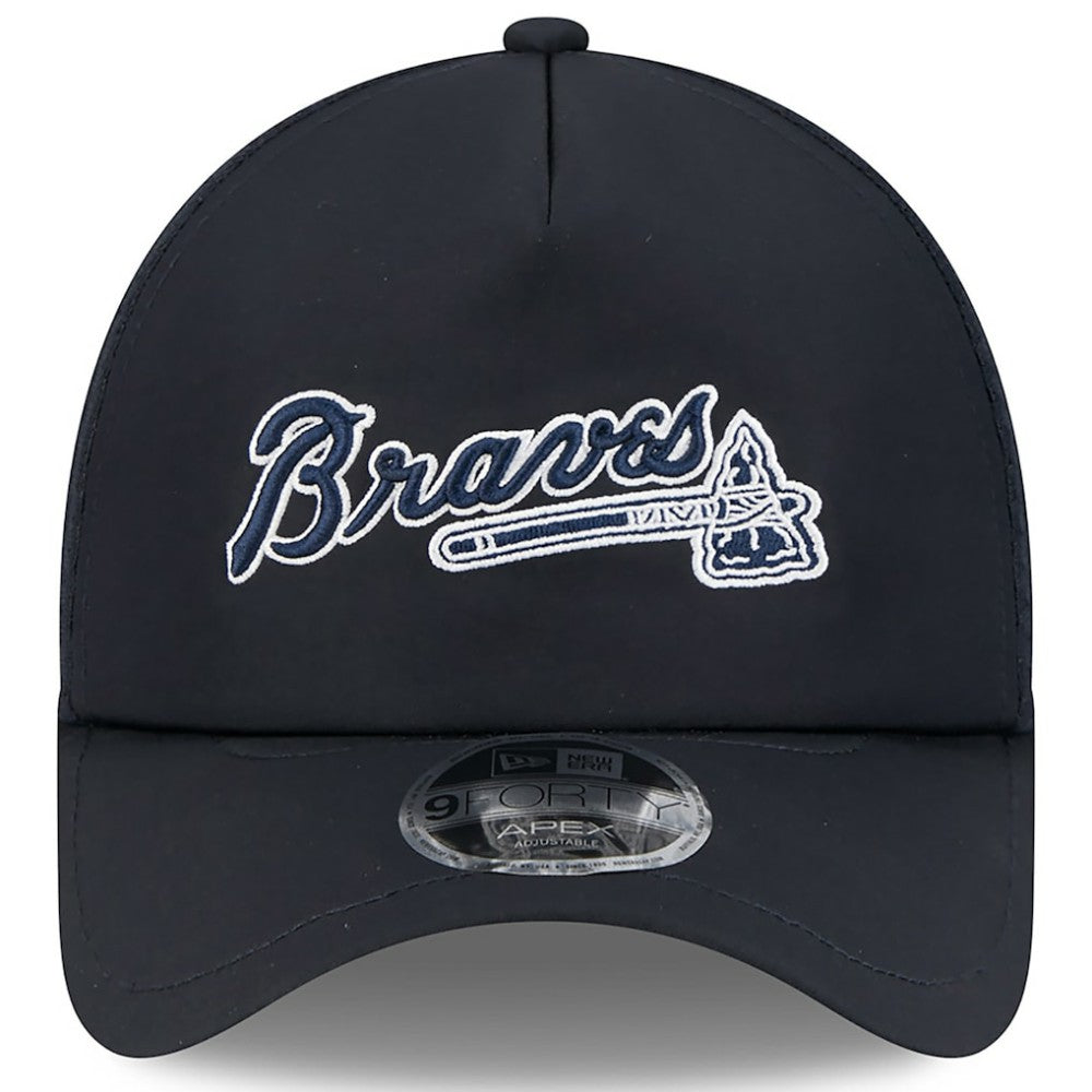Atlanta Braves New Era 2026 Batting Practice Alternate Apex 9FORTY Adjustable Hat - Navy - New Era Lifestyle