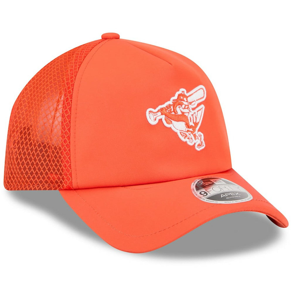 Baltimore Orioles New Era 2026 Batting Practice Alternate Apex 9FORTY Adjustable Hat - Orange - New Era on Sale