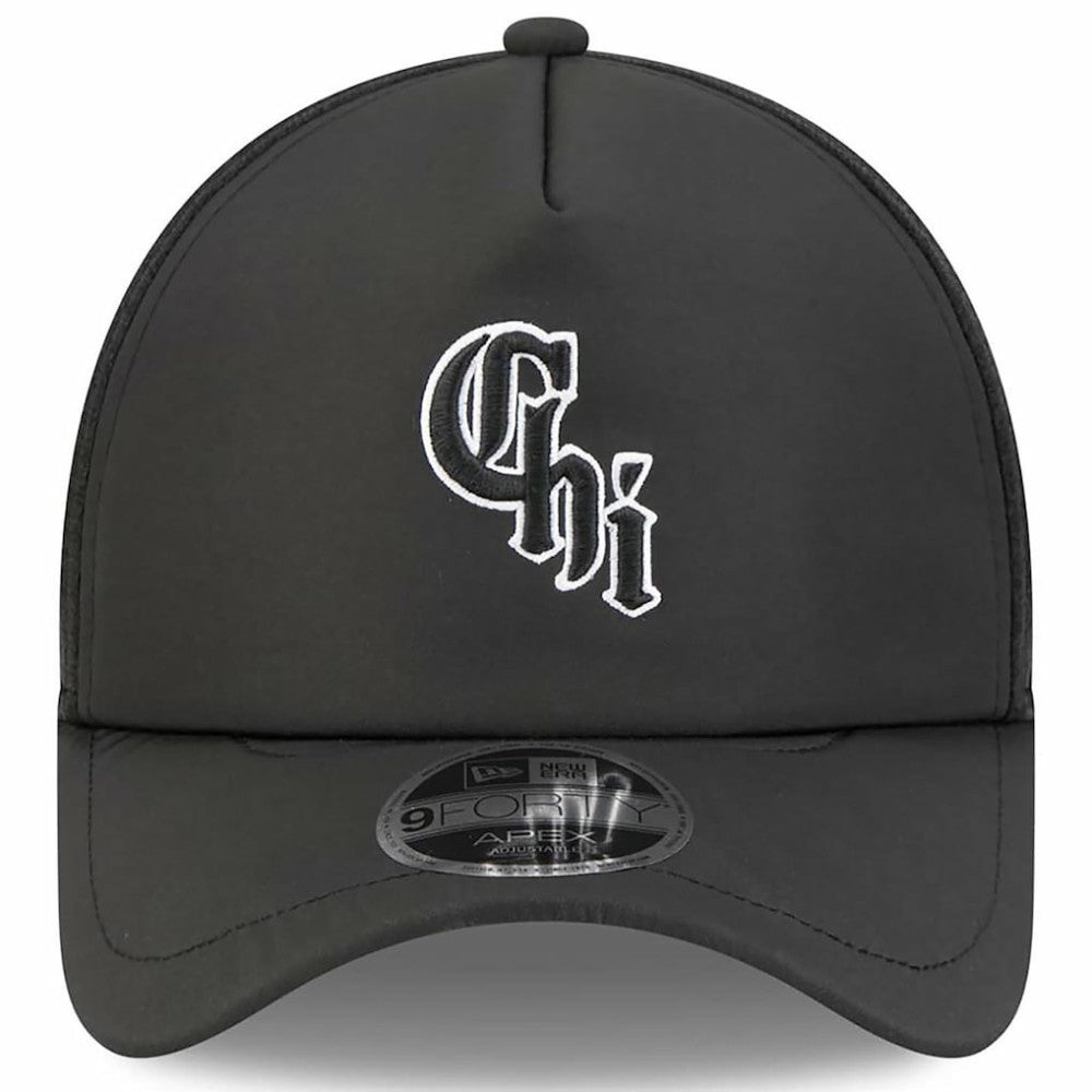 Chicago White Sox New Era 2026 Batting Practice Alternate Apex 9FORTY Adjustable Hat - Black - New Era Discount
