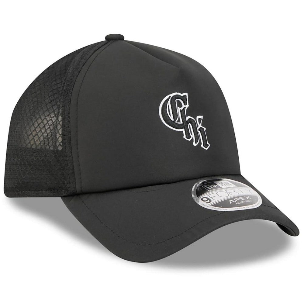 Chicago White Sox New Era 2026 Batting Practice Alternate Apex 9FORTY Adjustable Hat - Black - New Era Discount